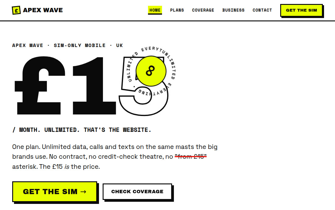 Apex Wave website