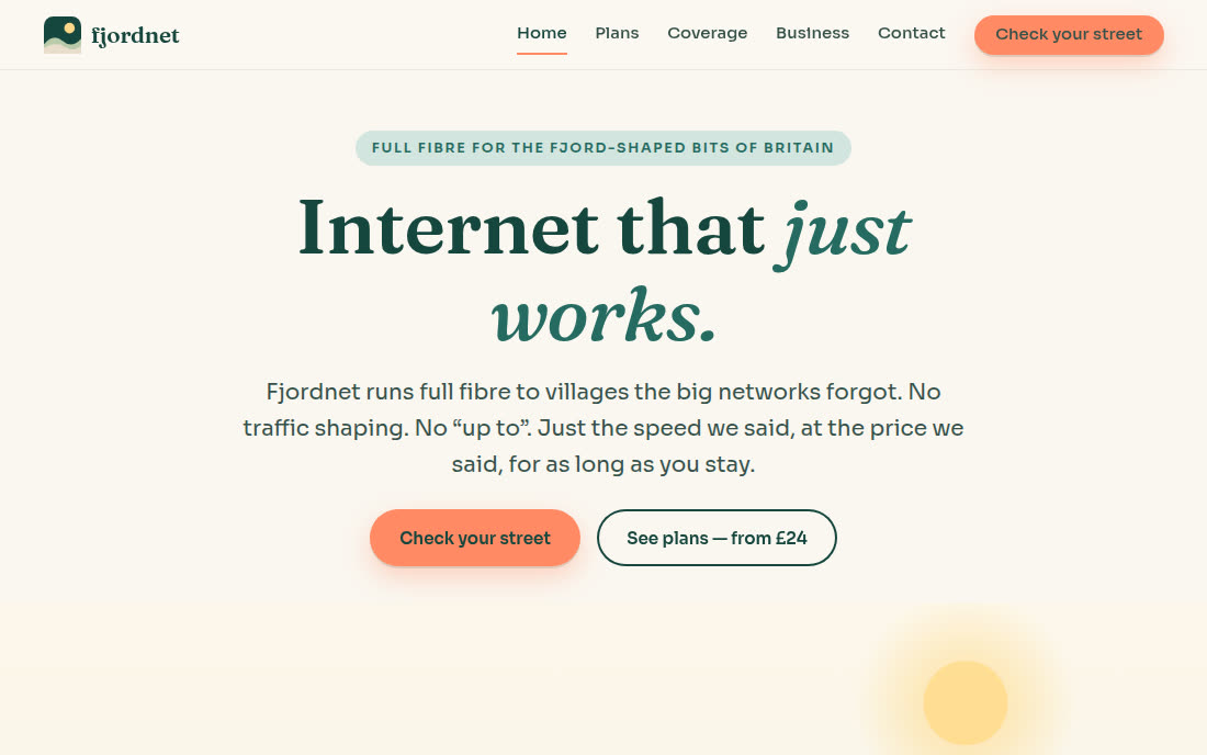 Fjordnet website